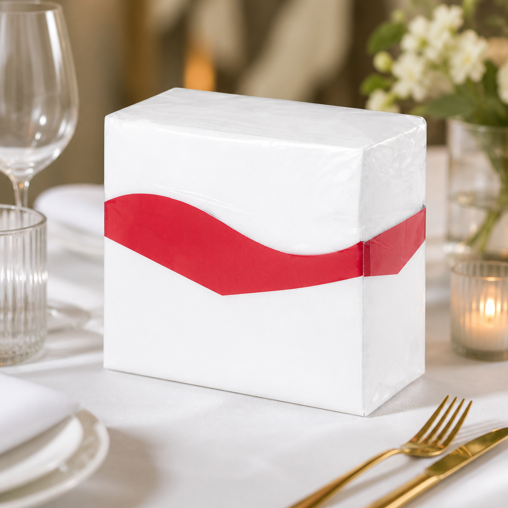 Commercial 2-Ply Lunch Napkins 50 Pack 4-Fold Design