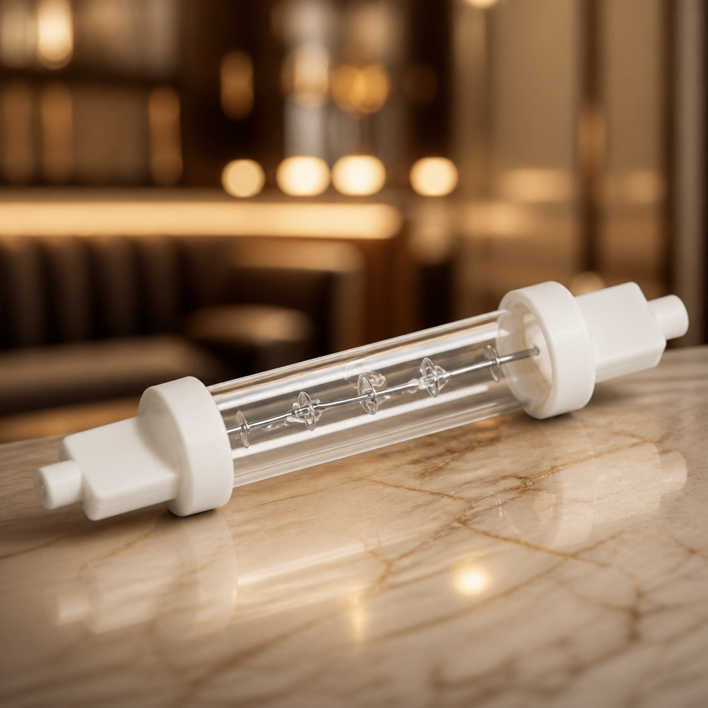 200W Jacketed Infrared Quartz Bulb for commercial catering