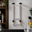 Commercial 2-Bottle Wall Rack for Bars and Restaurants