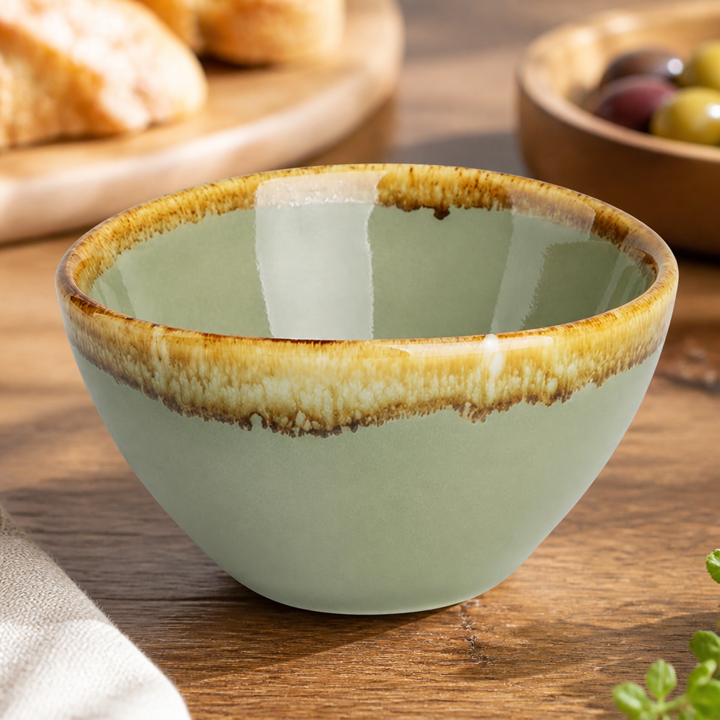 Commercial 50ml Dipping Bowls Moss Green 12 Pack