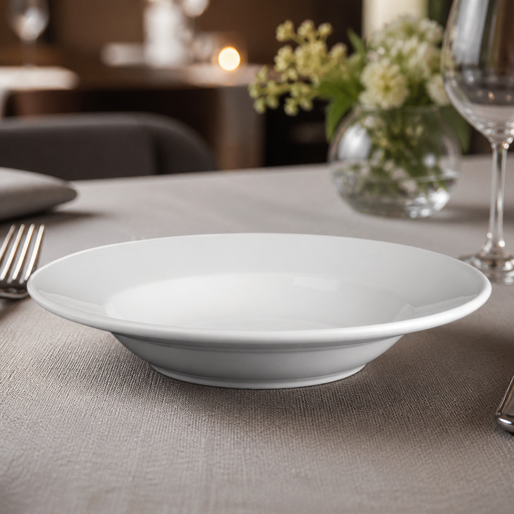 Commercial Rimmed Soup and Pasta Bowls 228mm 6 Pack