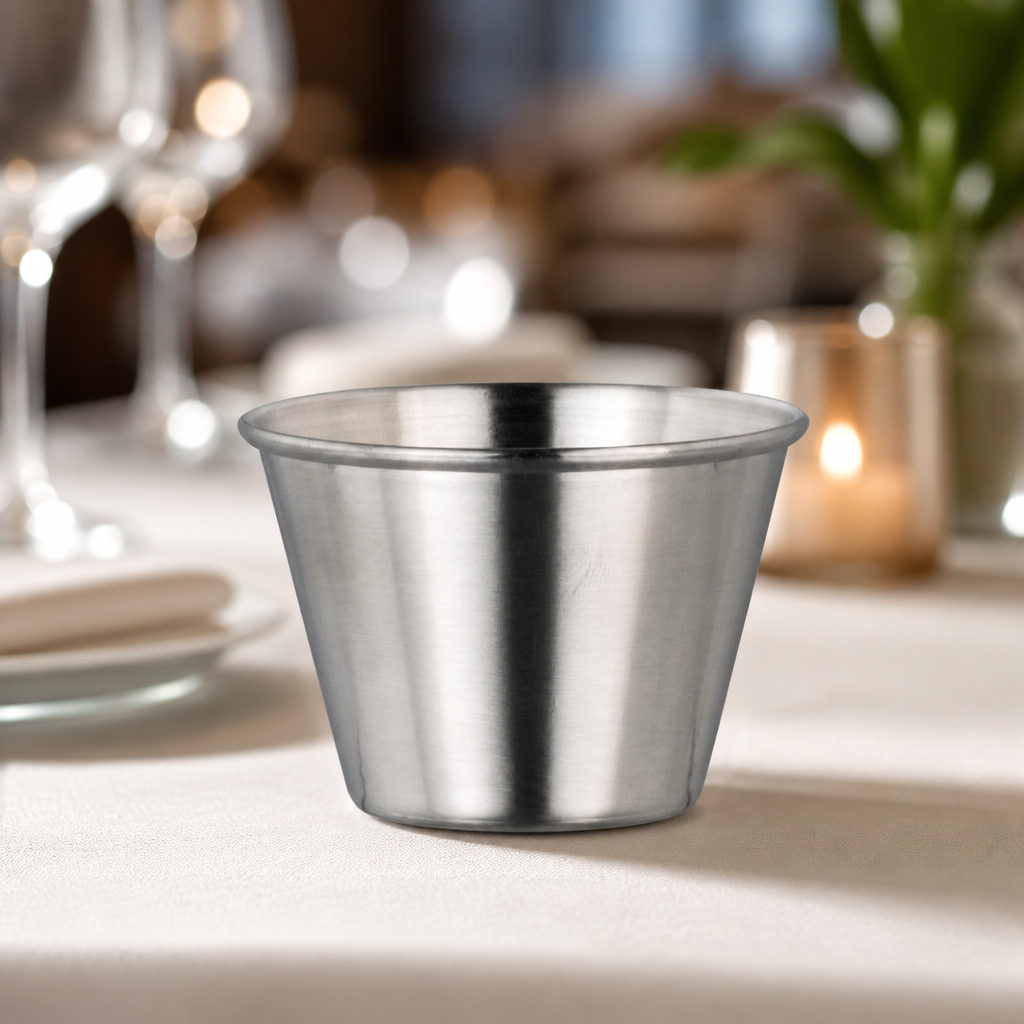 Commercial Stainless Steel Ramekins 70ml Tapas Bowls 48 Pack
