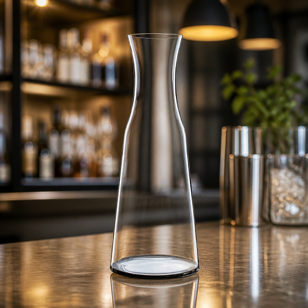 Commercial Glass Carafes 1L 6 Pack for Beverages Serving