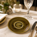 Commercial Olive Saucers 6.25" Super Vitrified Porcelain 12 Pack
