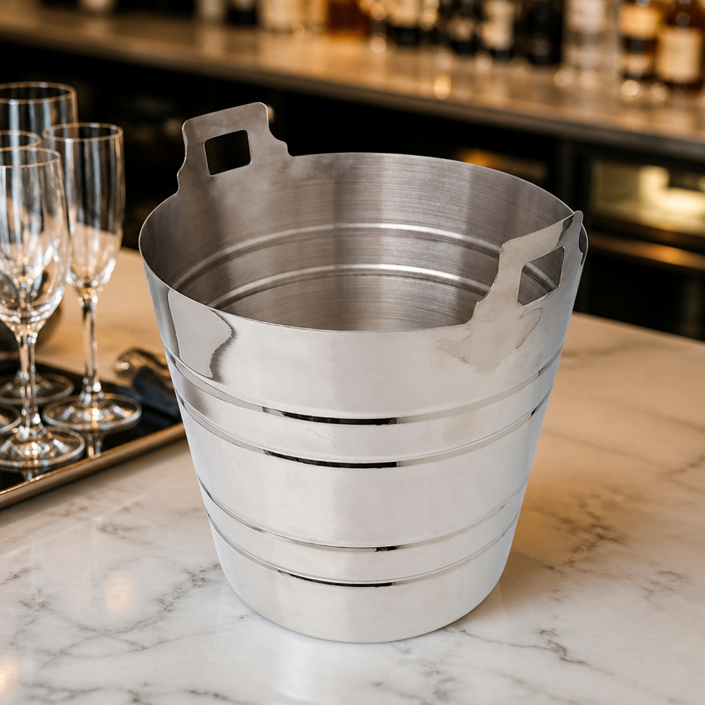 5L Stainless Steel Champagne Bucket Commercial Wine Cooler