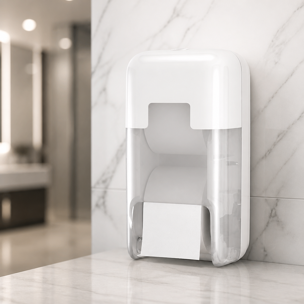 Commercial Coreless Toilet Paper Dispenser 2-Roll Capacity