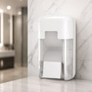 Commercial Coreless Toilet Paper Dispenser White 2-Roll Capacity