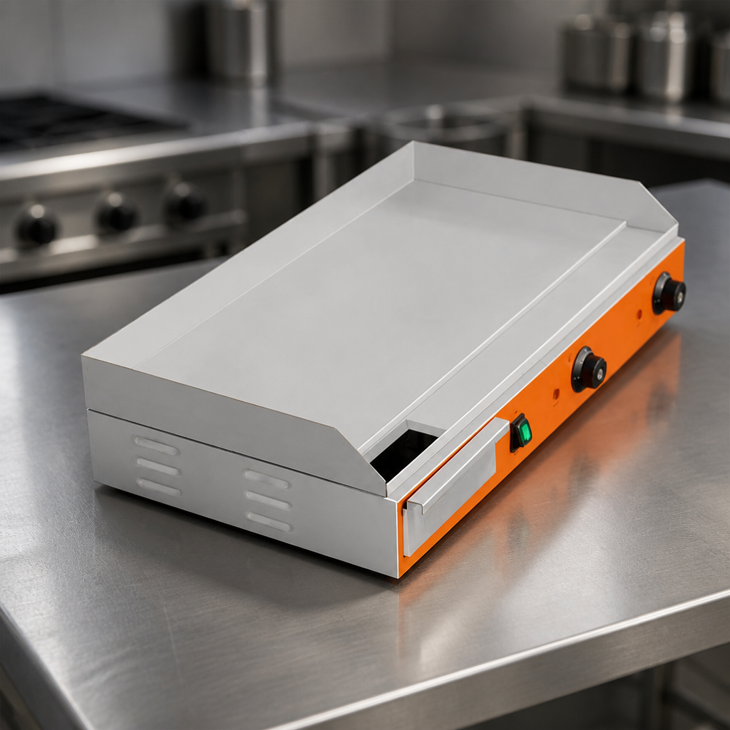Large Commercial Countertop Steel Plate Griddle 740 x 330mm