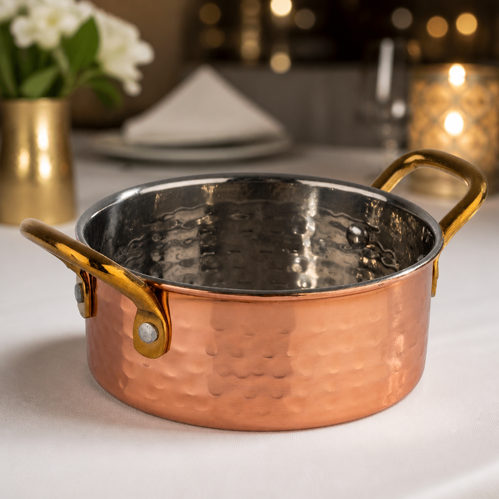 Commercial Small Serving Pot 115mm 0.35L Balti Dish
