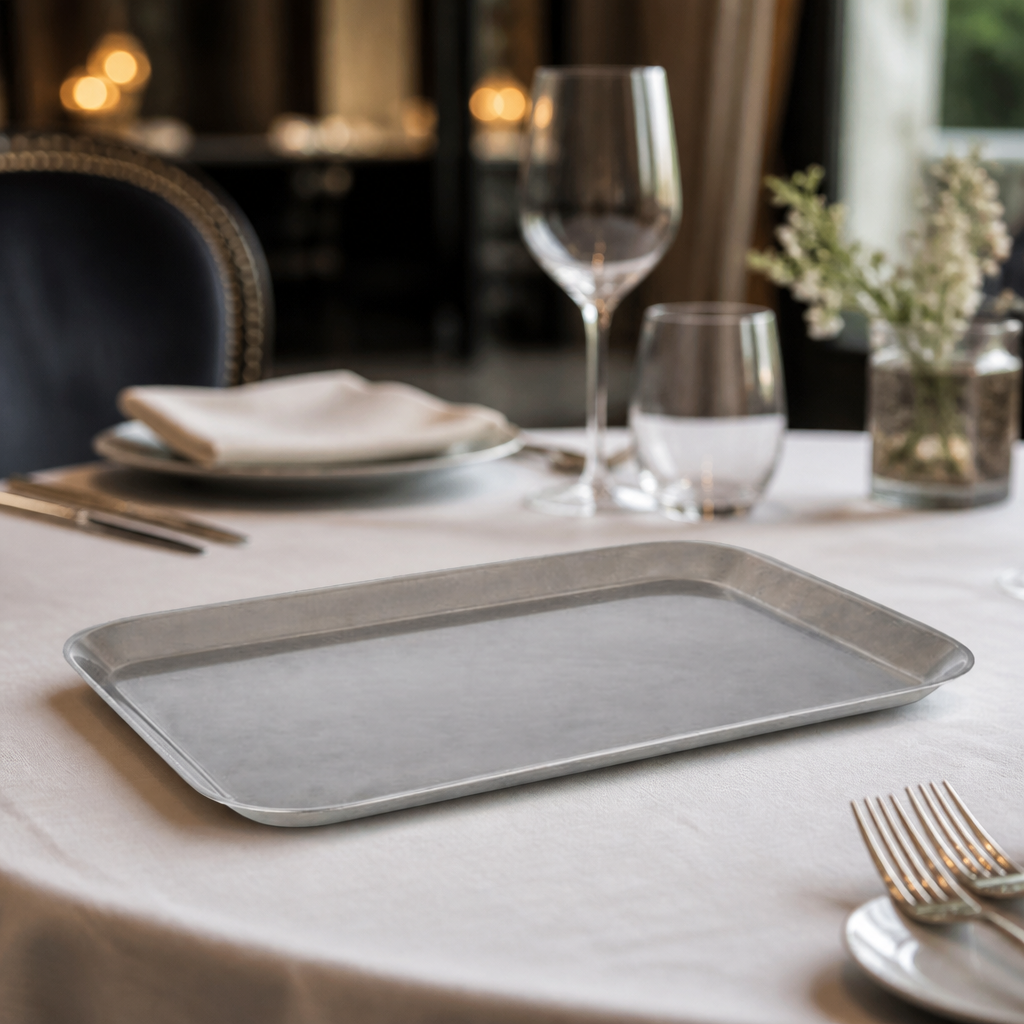 Commercial Stainless Steel Rectangular Serving Tray 265x380mm