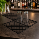 Commercial Interlocking Glass Mats Shelf Liners 10 Pack
