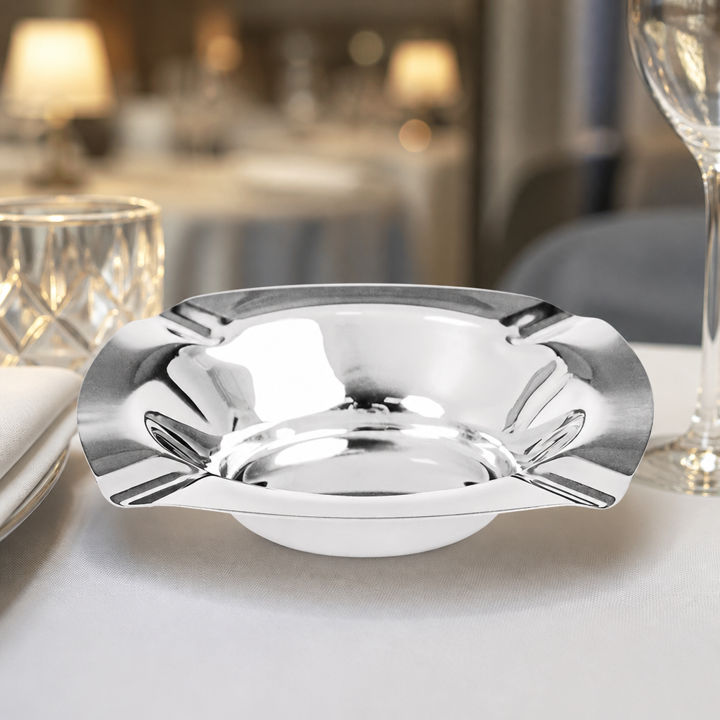 Commercial stainless steel outdoor ashtray for pub gardens