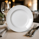 Commercial Bead Plates 202mm - 12 Pack White China Dinnerware