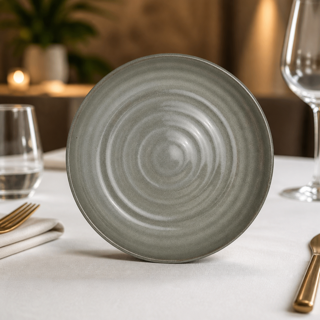 Set of 6 rustic design commercial porcelain bowls 127mm