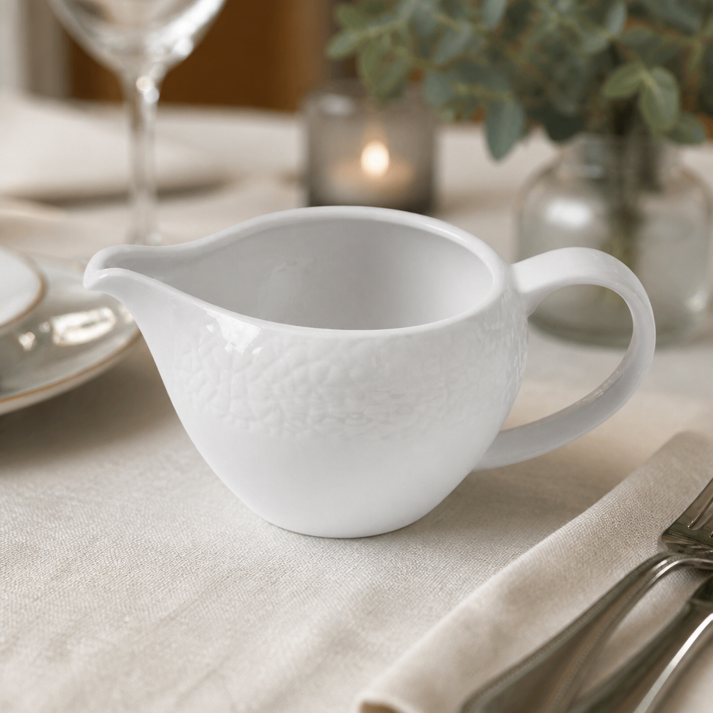 Commercial Ceramic Jugs 227ml - 4 Pack for catering use
