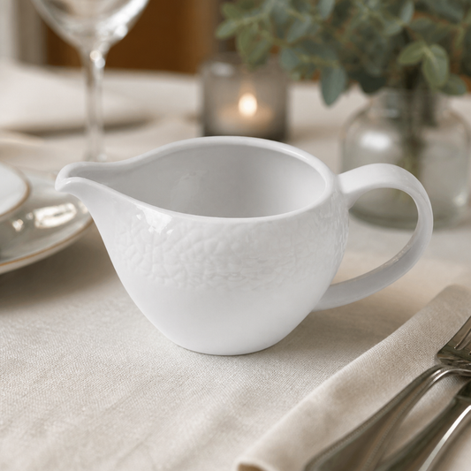 Commercial Ceramic Jugs 227ml - 4 Pack for Catering Use