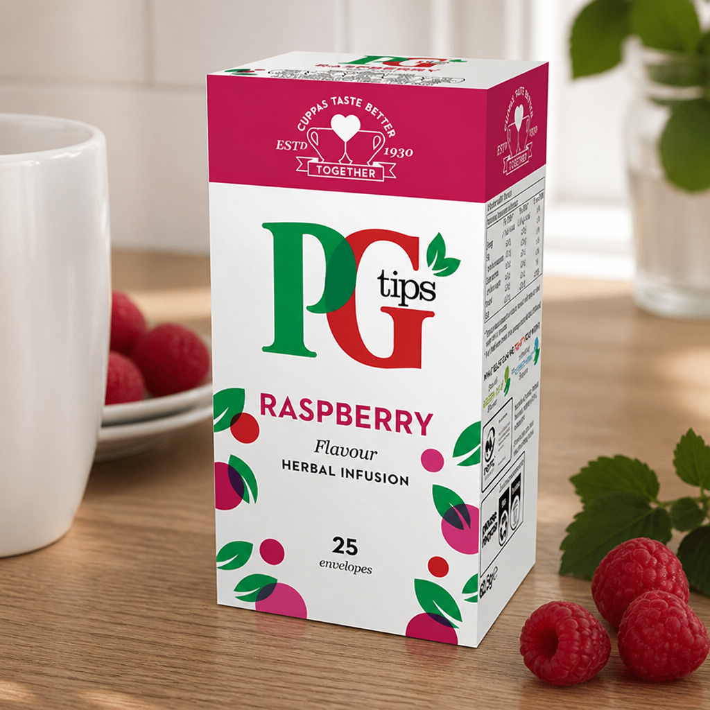 Raspberry Enveloped Tea Bags 25 Pack for commercial catering