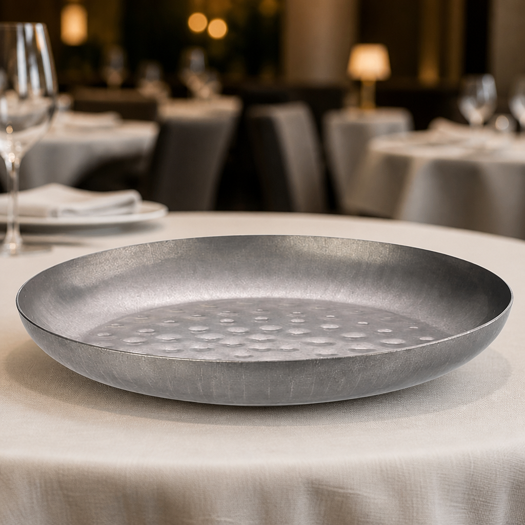 Commercial Seafood Serving Bowl 295mm Vintage Steel Finish