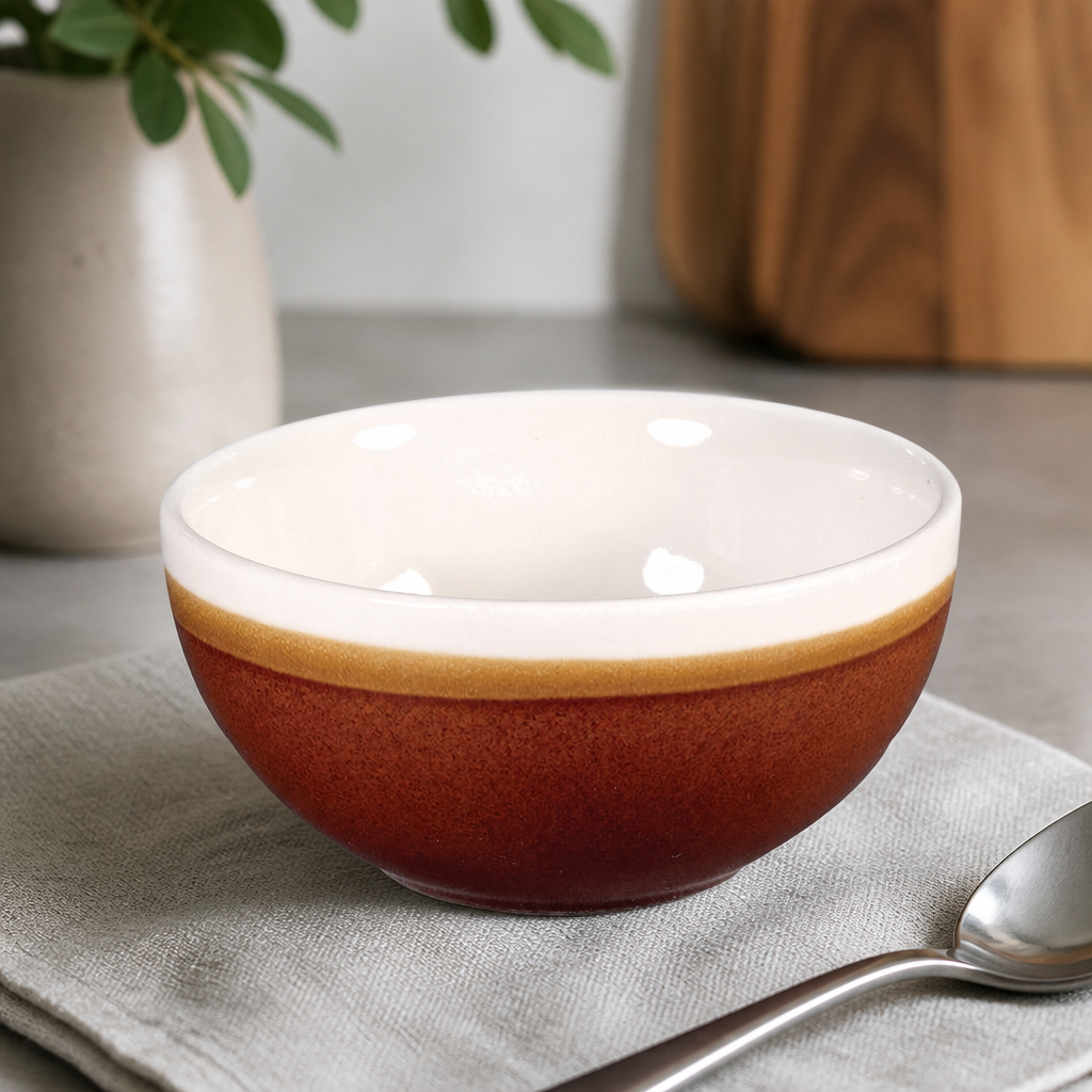 Commercial Soup Bowls 455ml Cinnamon Brown 12 Pack