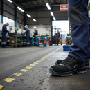 Premium ESD Trainer SRC Extra Width 12 - Durable Black Footwear for Safety and Comfort in Work Environments