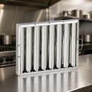 Commercial Kitchen Canopy Baffle Filter 400 x 400mm Stainless Steel