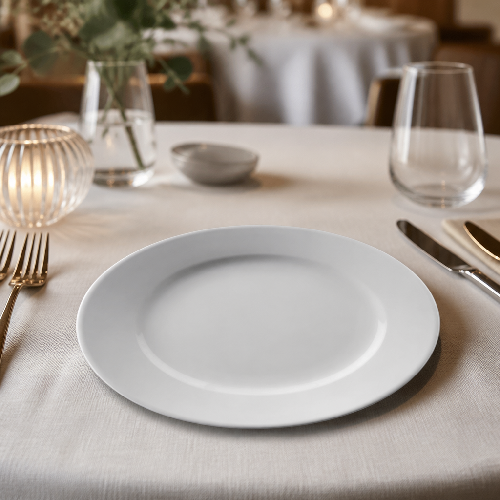 Wide Rimmed Plates 165mm - 12 Pack