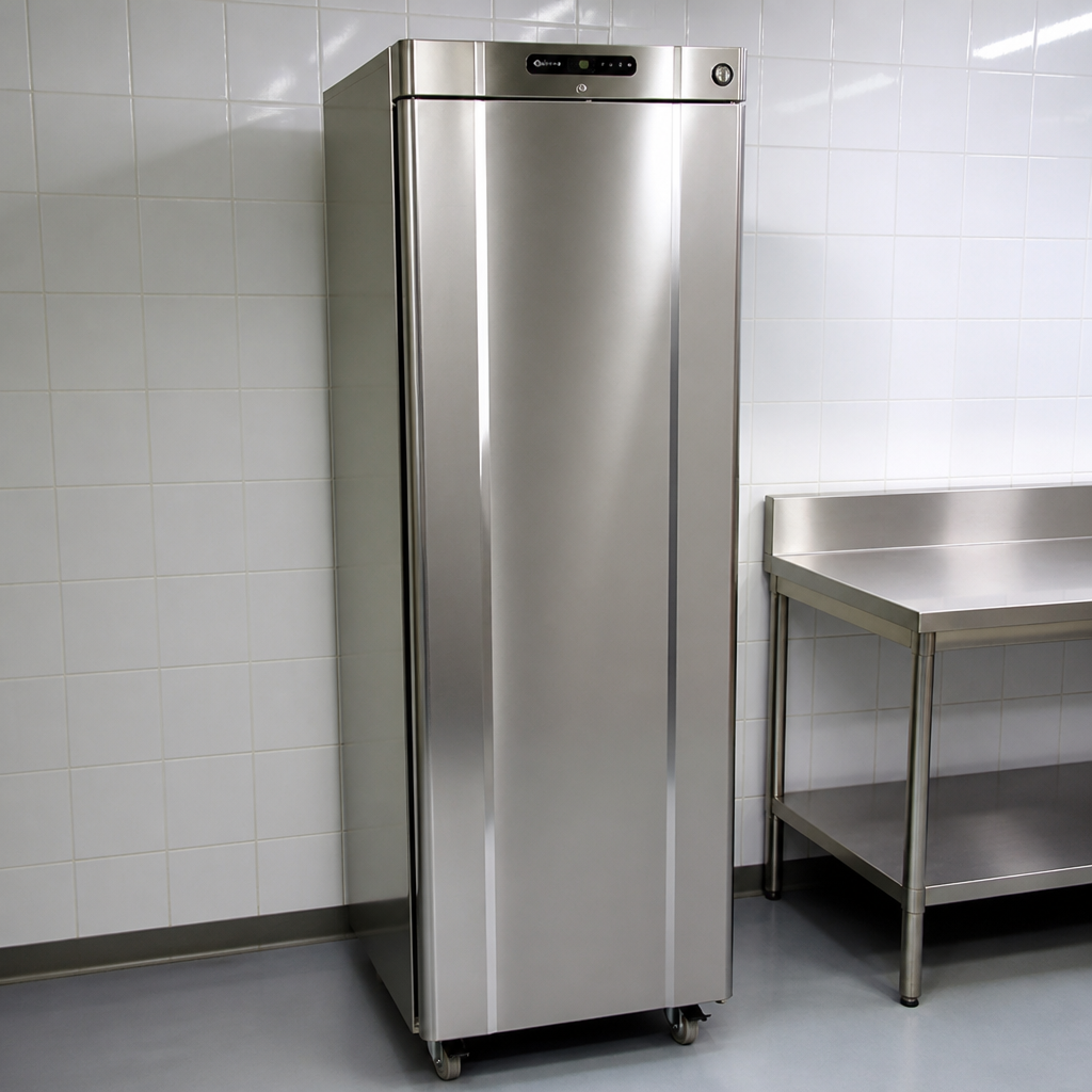 Commercial Single Door Fridge 359L Capacity Stainless Steel