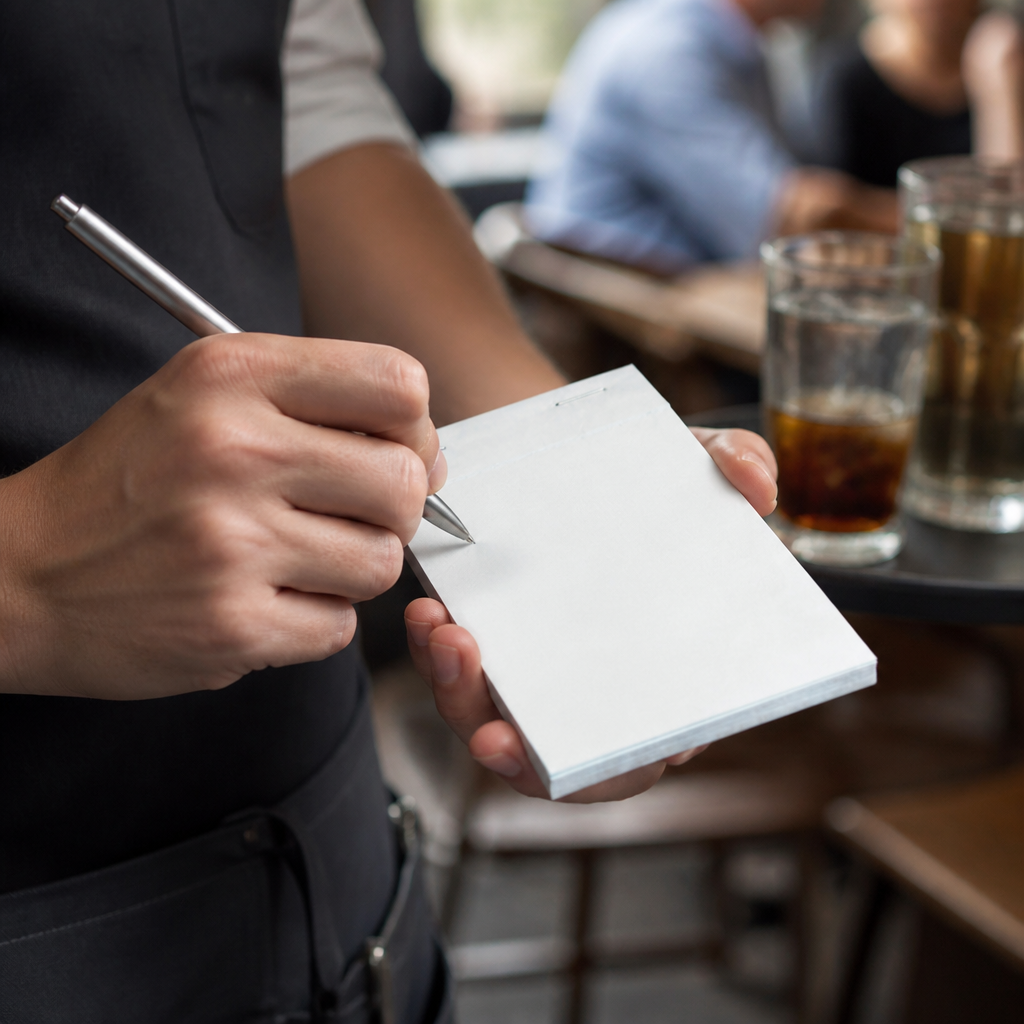 Carbonless Order Pad Duplicate Small 50 Pack for Waitstaff
