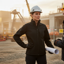 Premium Women's Interactive Softshell Jacket - Warm, Wind Resistant, Quick Drying Fabric with Zipped Pockets