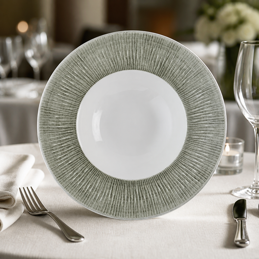 Commercial Wide Rim Bowls 231mm Super Vitrified Ceramic 12 Pack