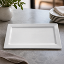 Commercial Rectangular Plates White 180x300mm 12 Pack