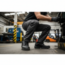 Premium Lightweight Safety Shoe with Protective Toecap and Steel Midsole for Warehouse and Security Use - Sizes 2-14