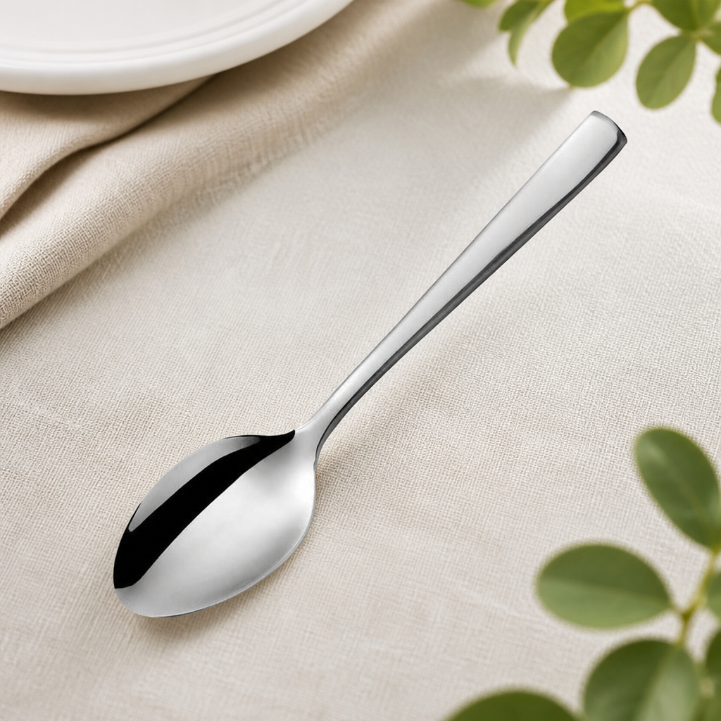 Phoenix style stainless steel teaspoons set of 12 for dining