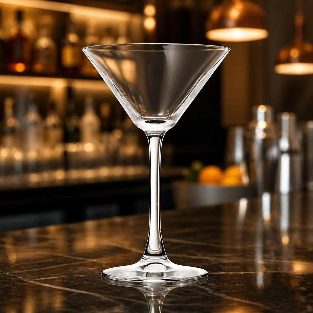 Commercial Martini Glasses 230ml Clear Glass 6 Pack
