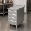 Commercial Stainless Steel Workstation Table with 4 Drawers