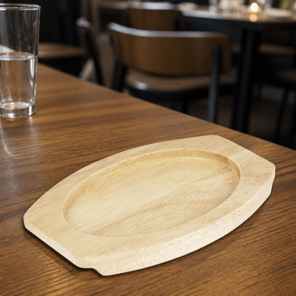 Wooden trivet board for commercial serving 230x135mm