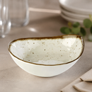230mm Commercial Stone Art Oval Bowl for Catering Use