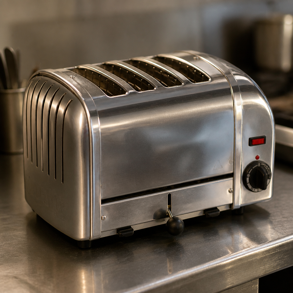 Commercial 4 Slice Stainless Steel Toaster 2.2kW