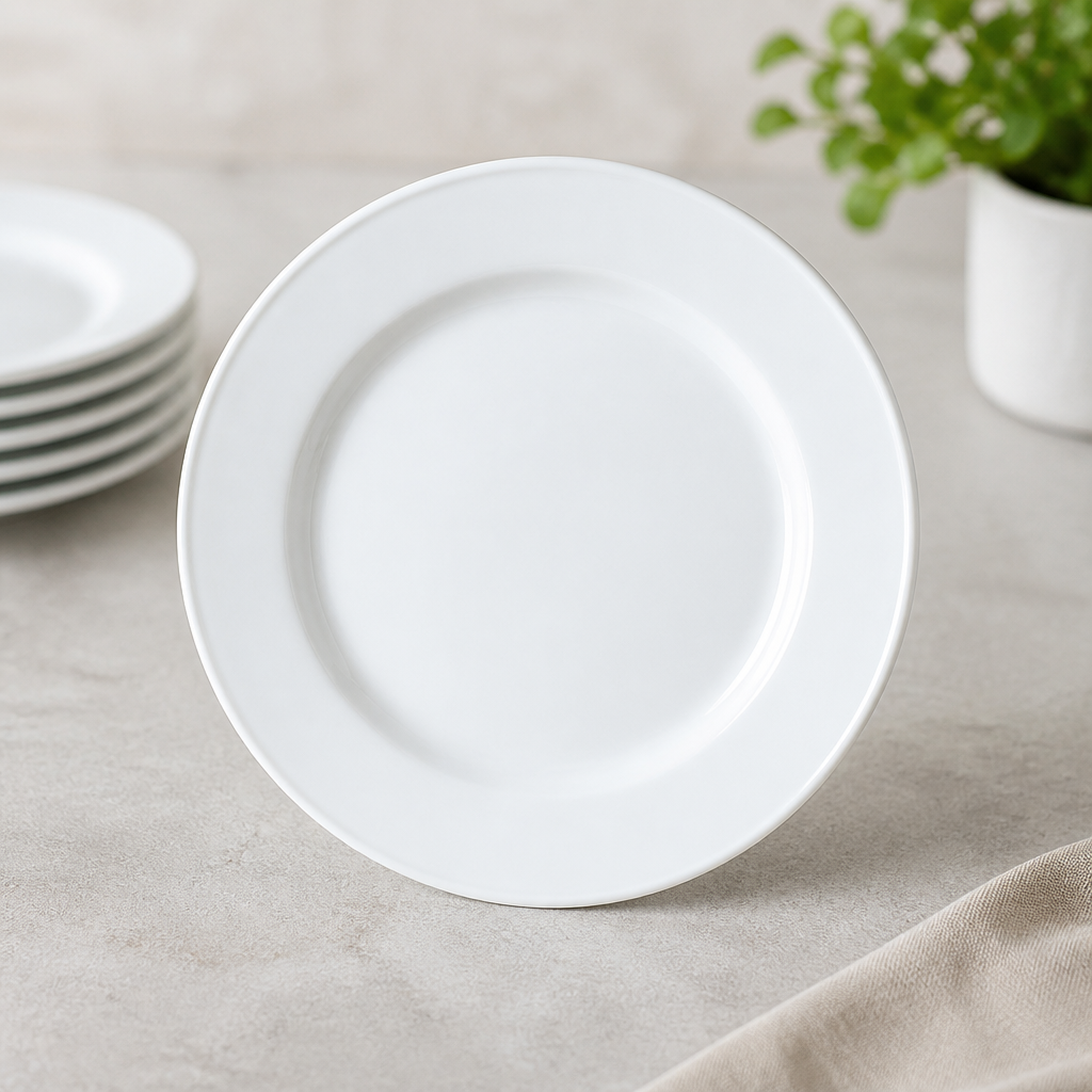 202mm Commercial Slimline Plates - 24 Pack Porcelain