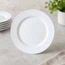 202mm Commercial White Slimline Plates - 24 Pack Porcelain