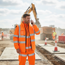 Premium Reversible Fleece Lined Bodywarmer in Orange with High Visibility and Insulating Padding