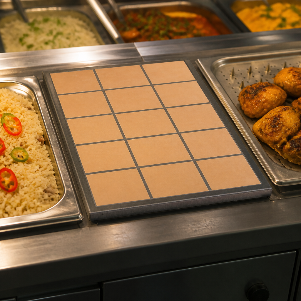 Commercial Heated Bain Marie Topper Tiled Insert 10kg Capacity