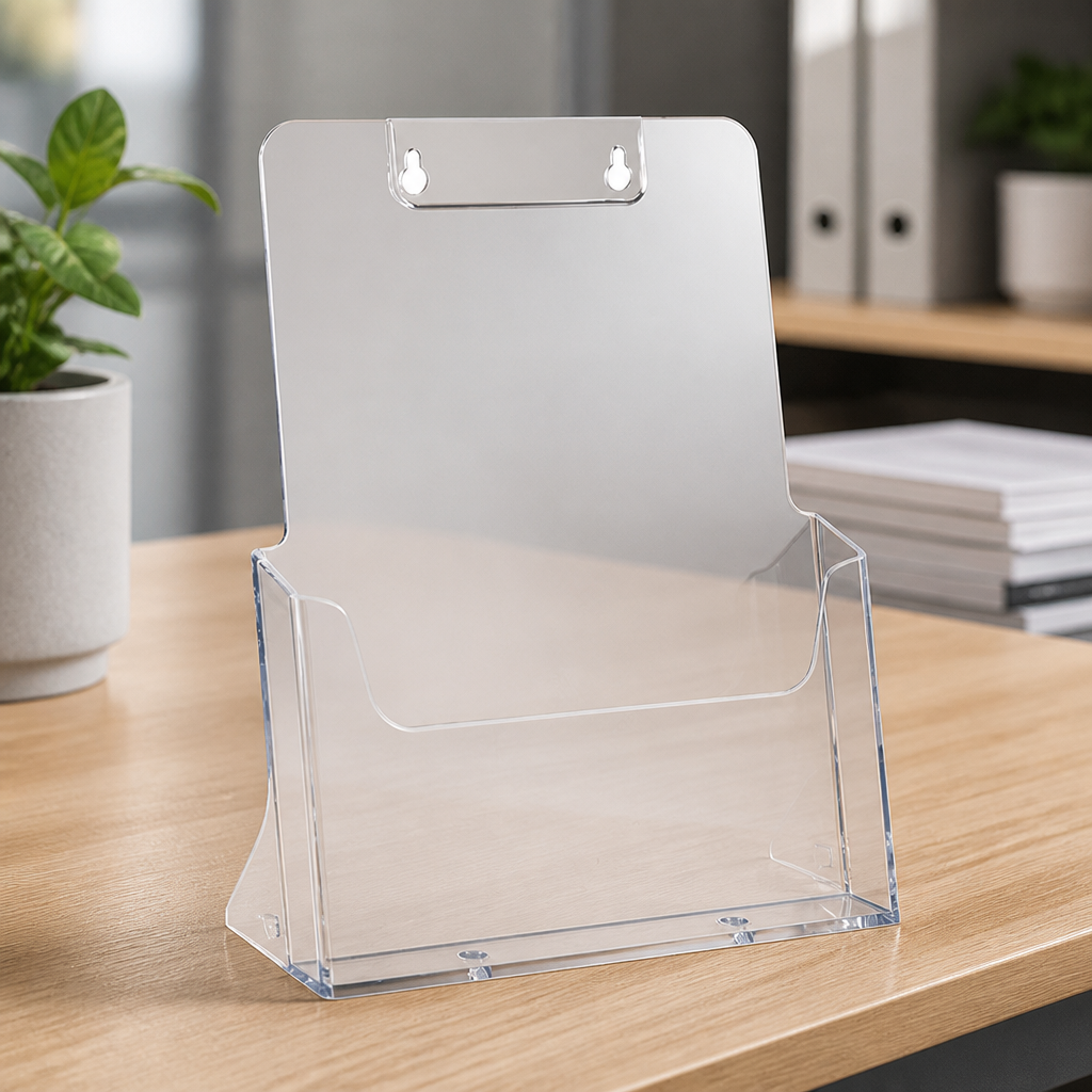 Leaflet Holder for Reception Areas - Holds 35 Leaflets