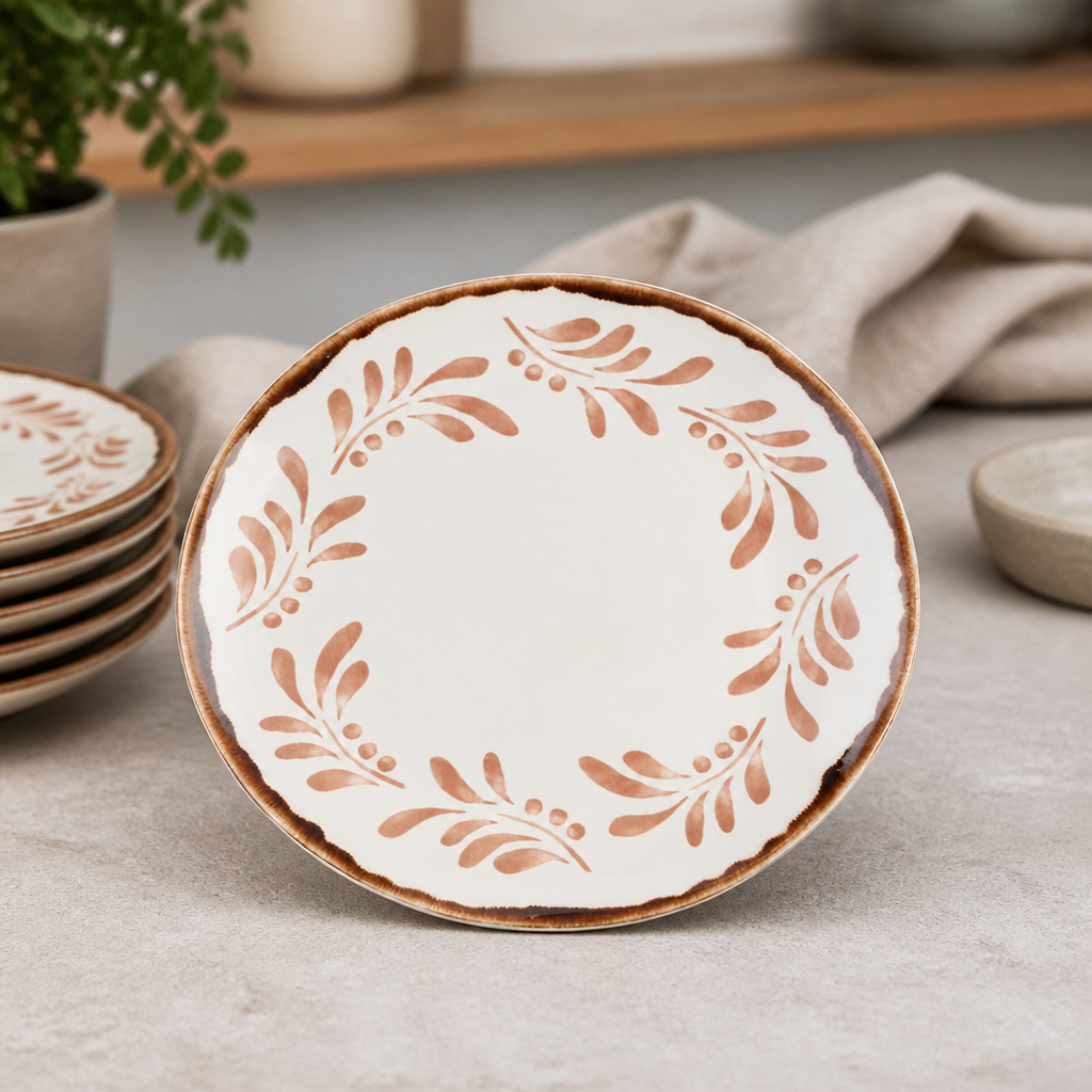 Commercial Terracotta Coupe Plates 230mm - 12 Pack