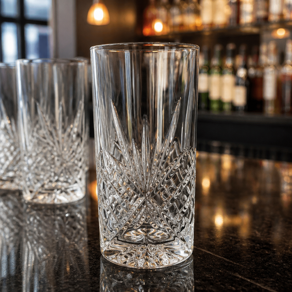 Vintage Hi Ball Tumblers 350ml - Commercial Cocktail Glasses