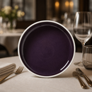 Commercial Round Stacking Trays 202.5mm Damson 12 Pack