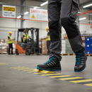 Premium ESD Rated Safety Trainer with Steel Toecap, Water-Repellent Leather, and Slip-Resistant Sole - Sizes 5-16