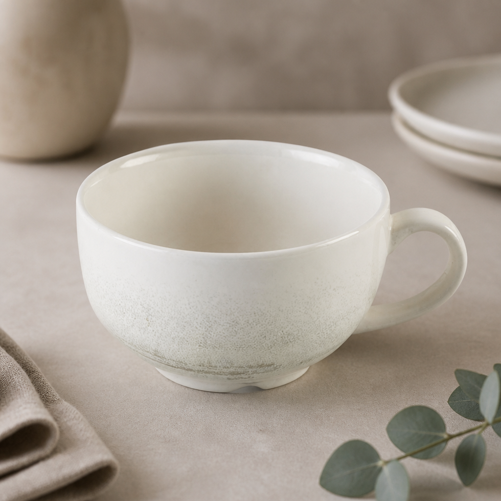 340ml Commercial Cappuccino Cups - 12 Pack Flint Finish