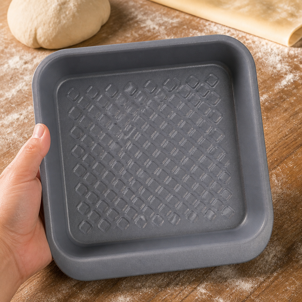 Commercial Non-Stick Square Baking Tin 1Ltr Capacity 24x22cm