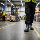 Premium Heavy Duty Chelsea Boot with Steel Toe Cap, Shock Absorbing Heel, and Slip Resistant Sole for Comfort and Durability